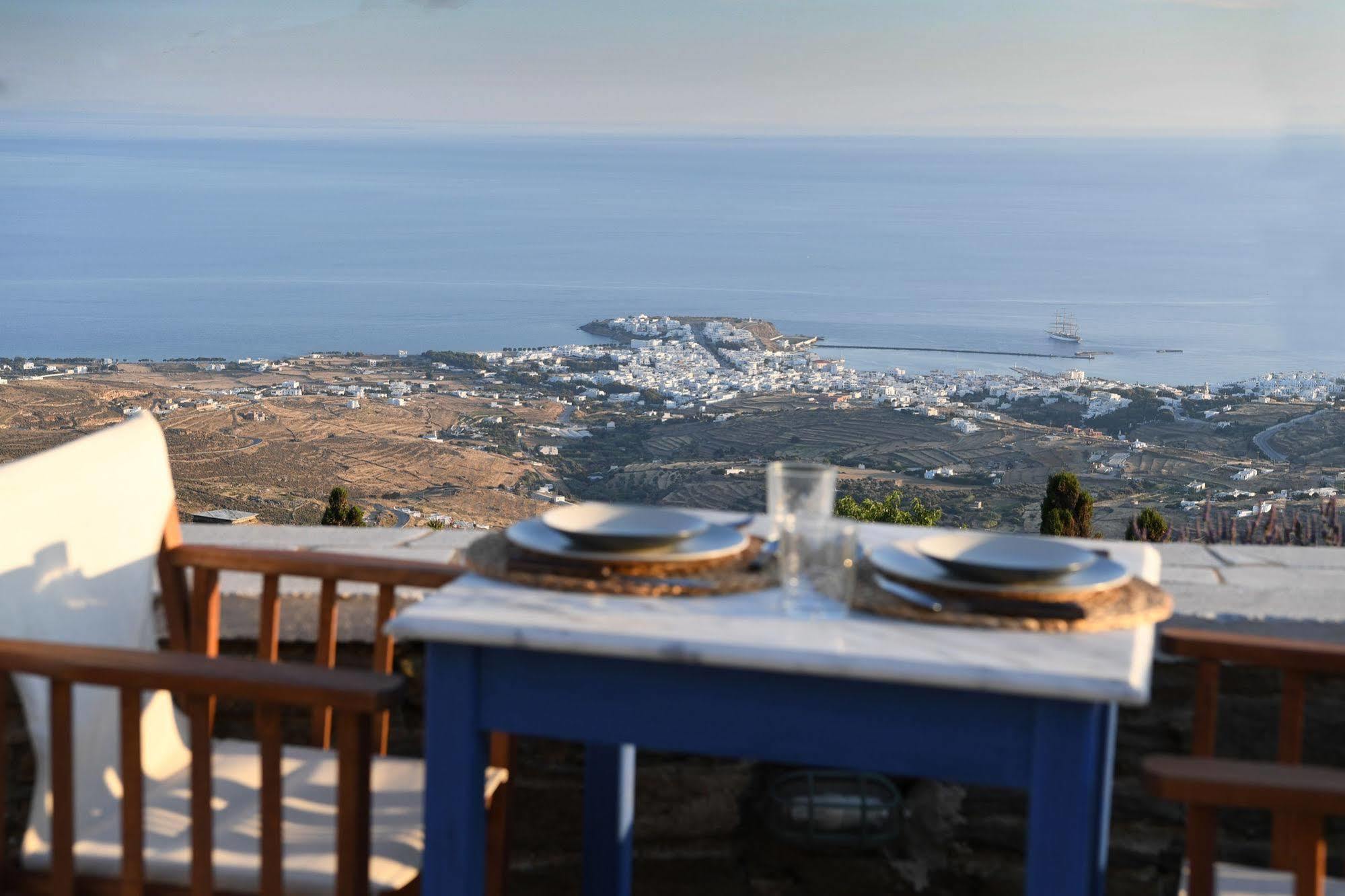 Tinos Sky View Villa Arnados Eksteriør bilde